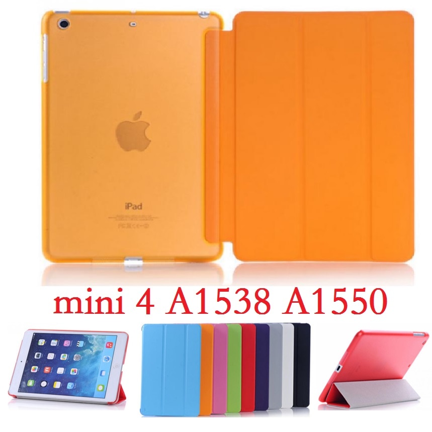 Funda delgada de 7,9 pulgadas con soporte para iPad mini 4, funda inteligente A1538 A1550, funda inteligente de PVC con suspensión automática para iPad mini 4, funda de 7,9 pulgadas