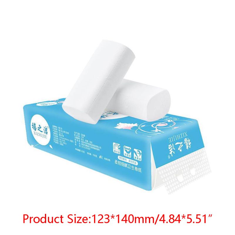 12 stuks rol toiletpapier, zacht 4-- laags hygiënisch rolpapier, kernloos speciaal papier