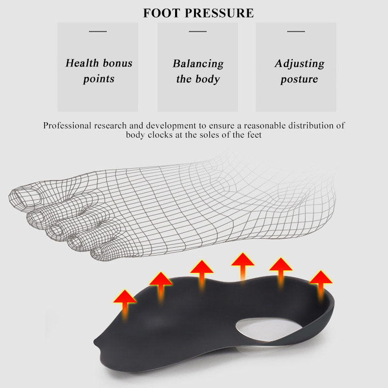 Plattfuß-Einlegesohlen, Fußgewölbe-Korrekturfuß außen, innen acht, flache xo Beine, Plantarkorrektur, orthopädische Plattfuß-Fersenpolster