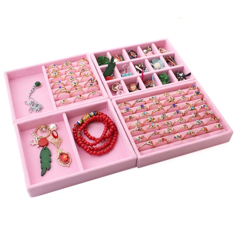 Small Jewelry Tray Ring Necklace Storage Organizer Bracelet Watch Display Drawer Stuff Finishing Multi-functional