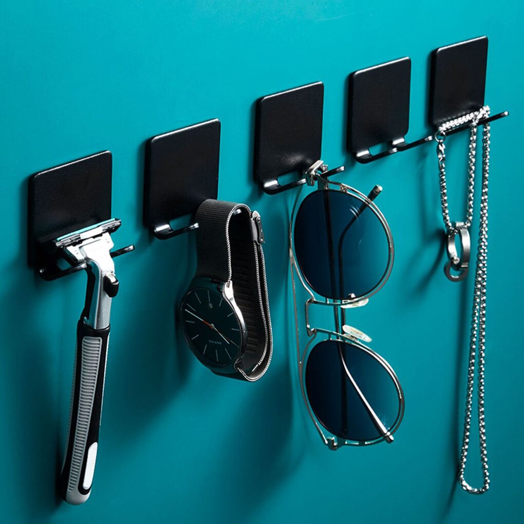 2pc 304 stainless steel Razor Holder Men Shaving Shaver Shelf Shaving Razor Rack Bathroom Storage Rack Viscose Wall Hooks Hanger