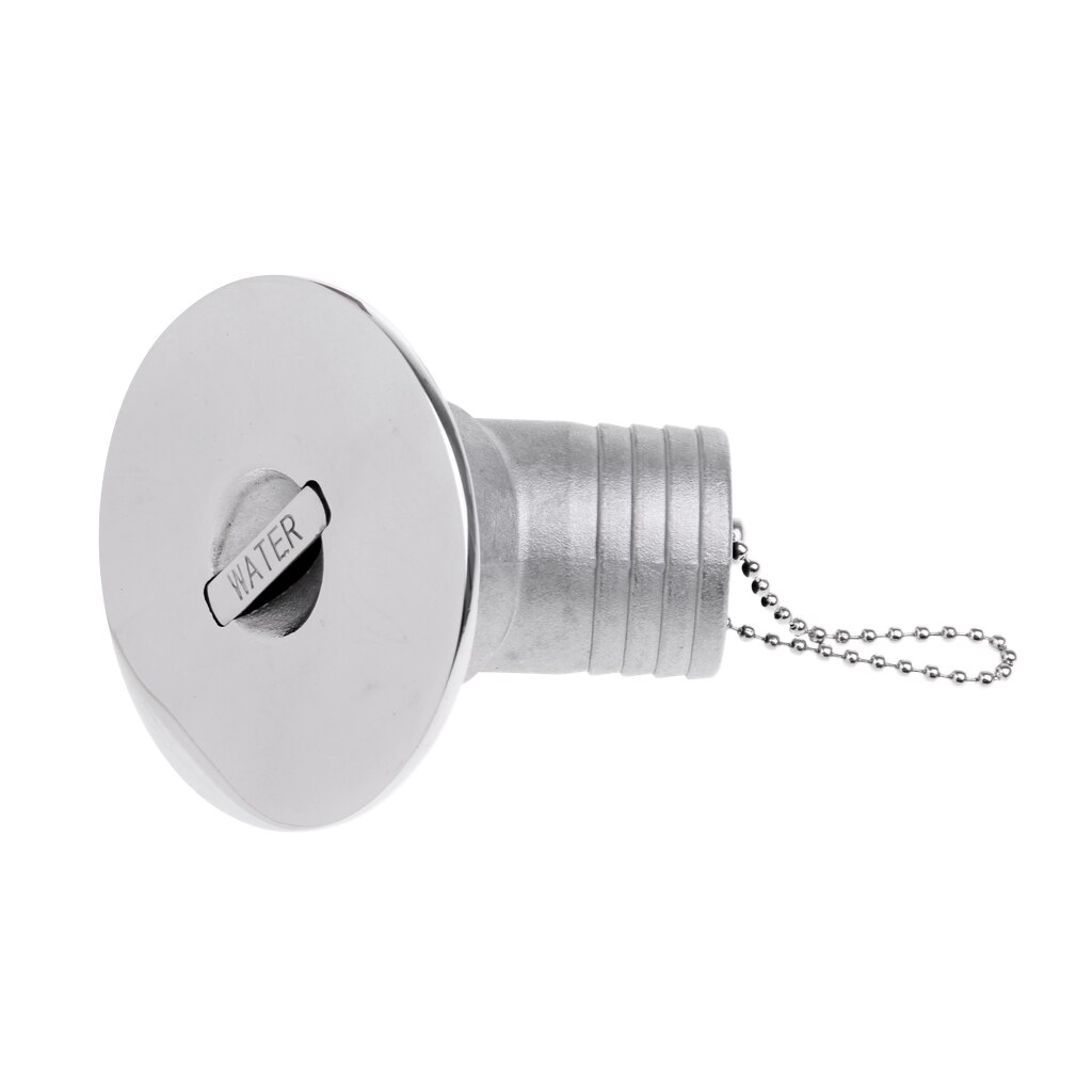 Vinklet båt marine dekkfyller nøkkelfri løftehett drivstoff/bensin/gass/diesel/vanntank fyll 1 1/2 " - premie 316 rustfritt stål