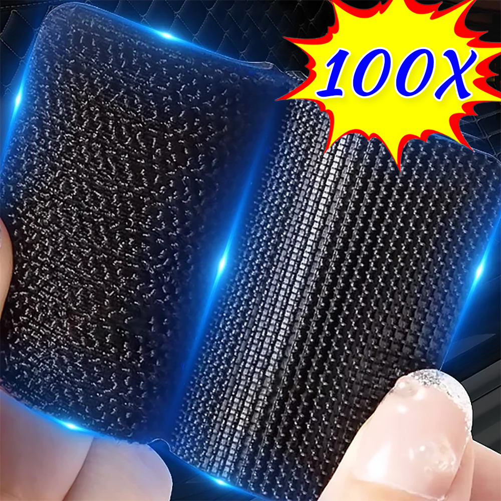 100/2Pcs Carpet Fixing Stickers Double Sided Car Carpet Fixed Patch Home Floor Foot Mats Anti Skid Tapes Adhesive Fastener Tape