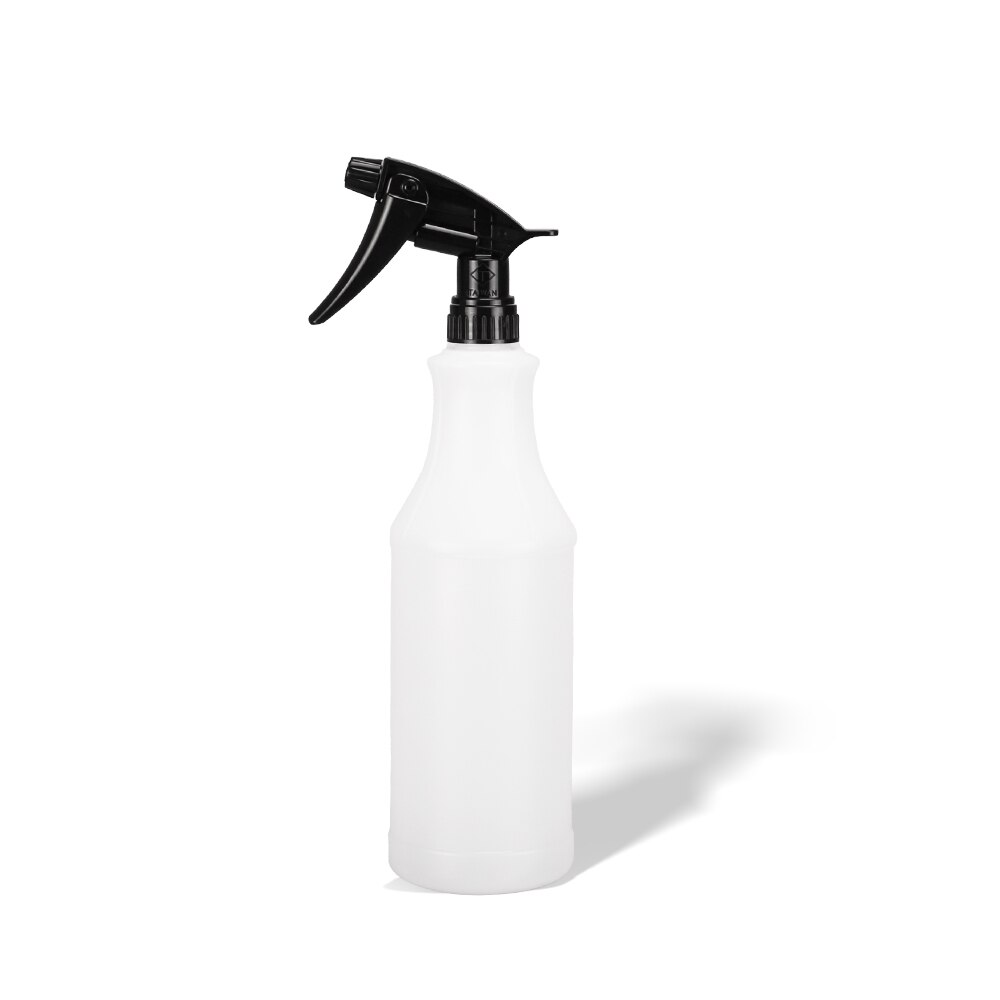 SPTA Empty Plastic Spray Bottles With Acid And Alkali Resistant Can Foam Sprayer Adjustable Nozzle for Car Beauty: 1000ML Black