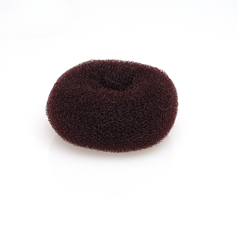 Rollo mágico de esponja de espuma para mujer, anillo grande fácil, máquina para hacer moños, Donut, herramientas de peinado, accesorios para el cabello para niña: Gris claro