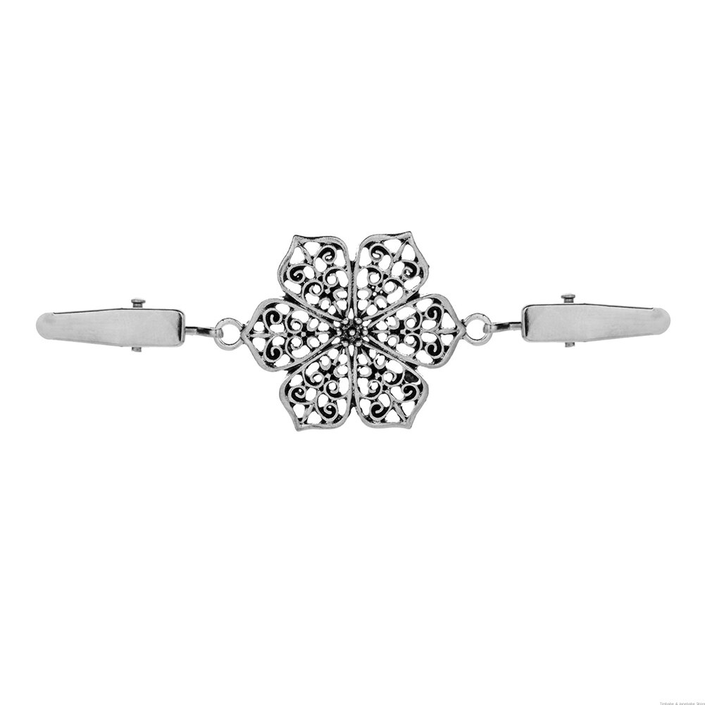 Pull Cardigan pince canard-bouche Clips Flexible perlé perle broche châle chemise col boucles vêtements décor accessoires