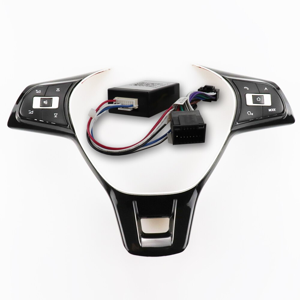 Coche Universal botones de volante para Volkswagen Jetta VW Golf Passat Touran Bora Sagitar Santana Lavida Lamando Polo SUPERB: Black C