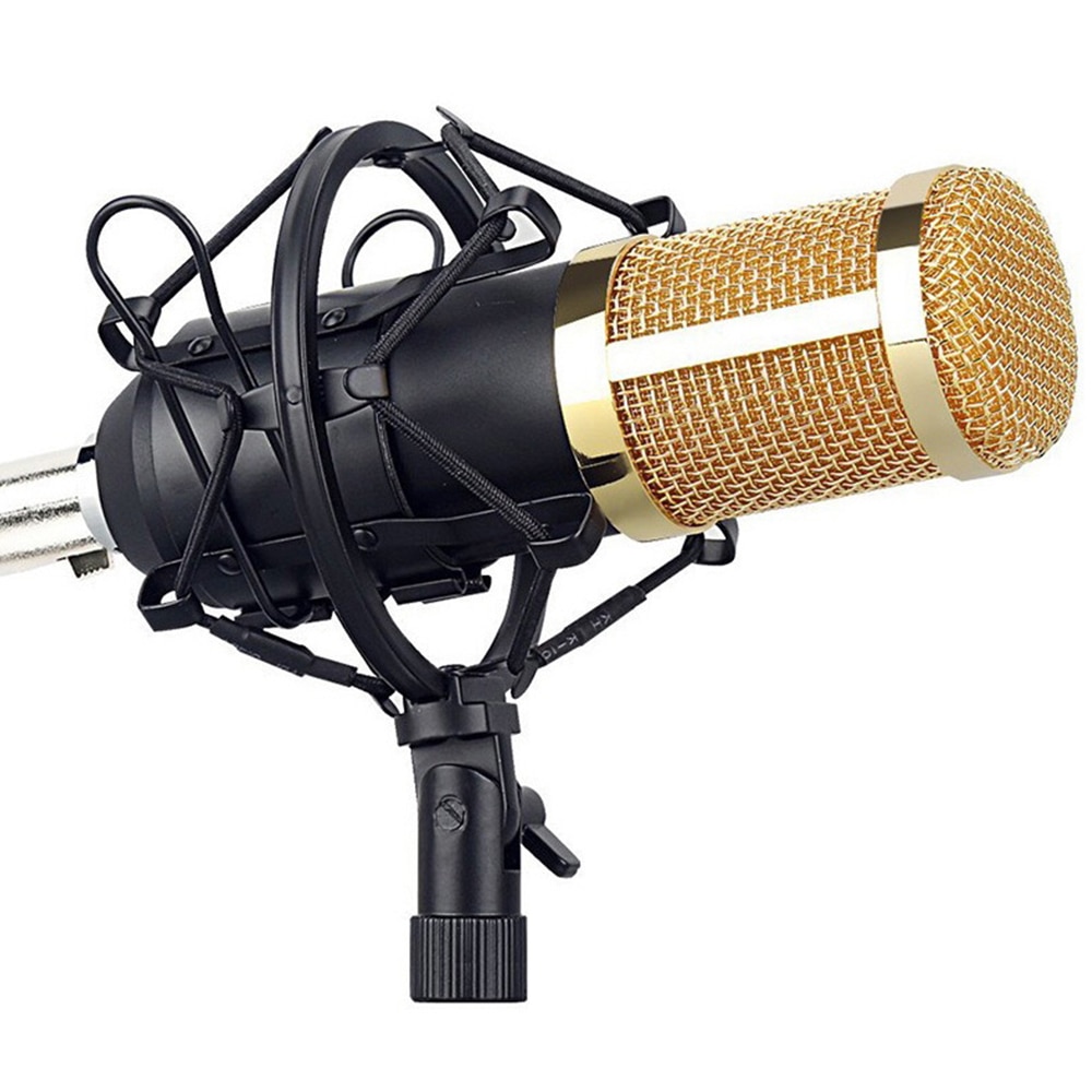 Kit de micrófono condensador para ordenador, micrófono con brazo, tarjeta de sonido, filtro Pop, rompevientos para juegos, Podcasting, grabación de música en vivo