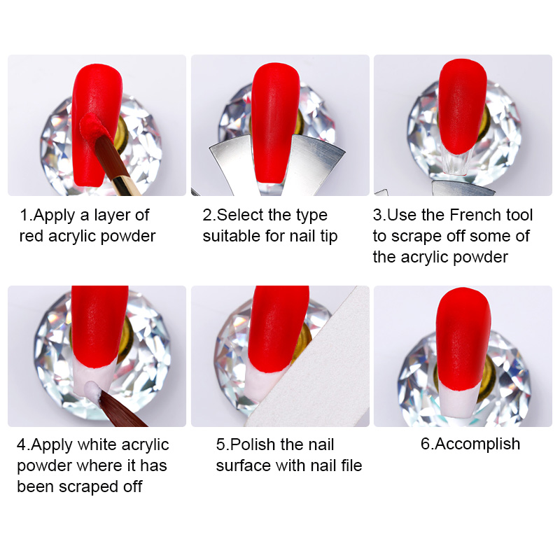 Steel French Tip Cutter Nail Tool Easy Smile V Line Shape Tips Manicure Edge Trimmer Acrylic French Nail Tips