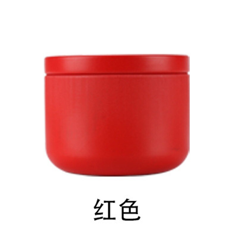 Premium Stash Jar Multi-Use Seal Storage Container Tea Can Travel Portable Metal Trumpet Black Tea Small Tea Cans: Red