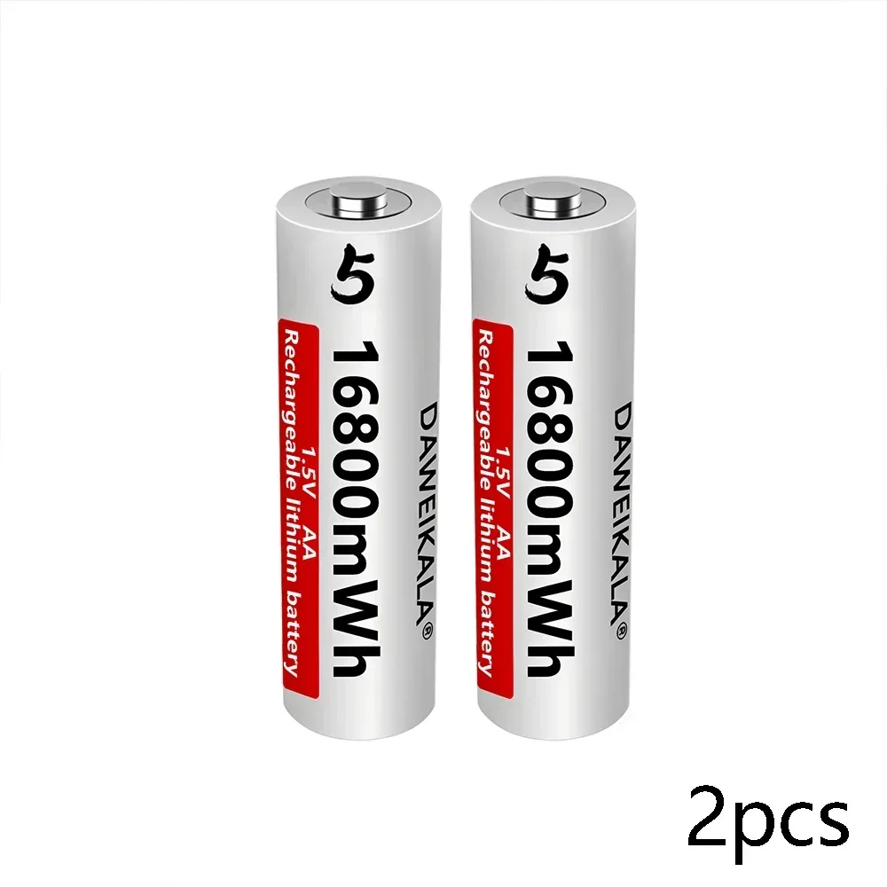 AA Battery 1.5V Li ion AA Rechargeable Batteries High capacity 16800mWh For Remote Control Toy Battery Light Fast charging: PURPLE