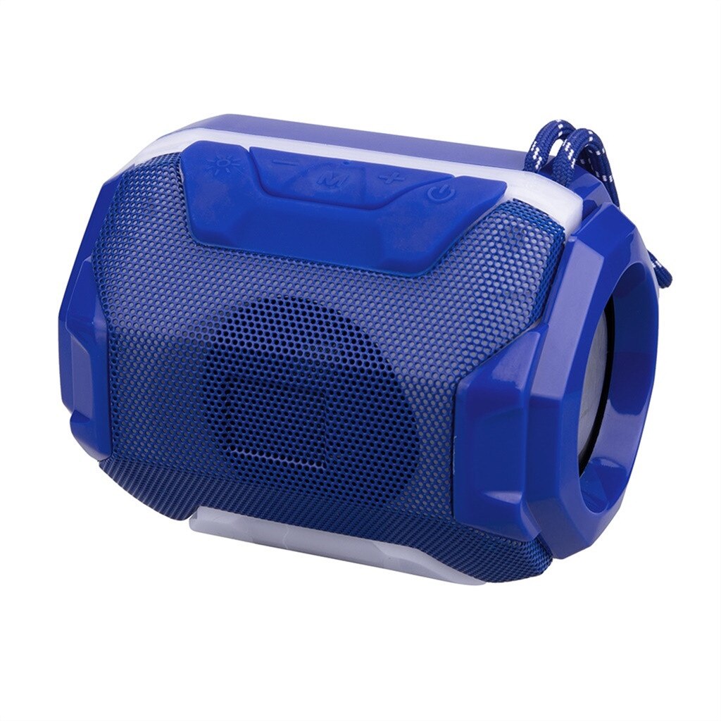 3D HIFI Portable Wireless Bluetooth Stereo Sound TF Subwoofer Column Speakers For Samsung Computer Phones Z811: BLUE