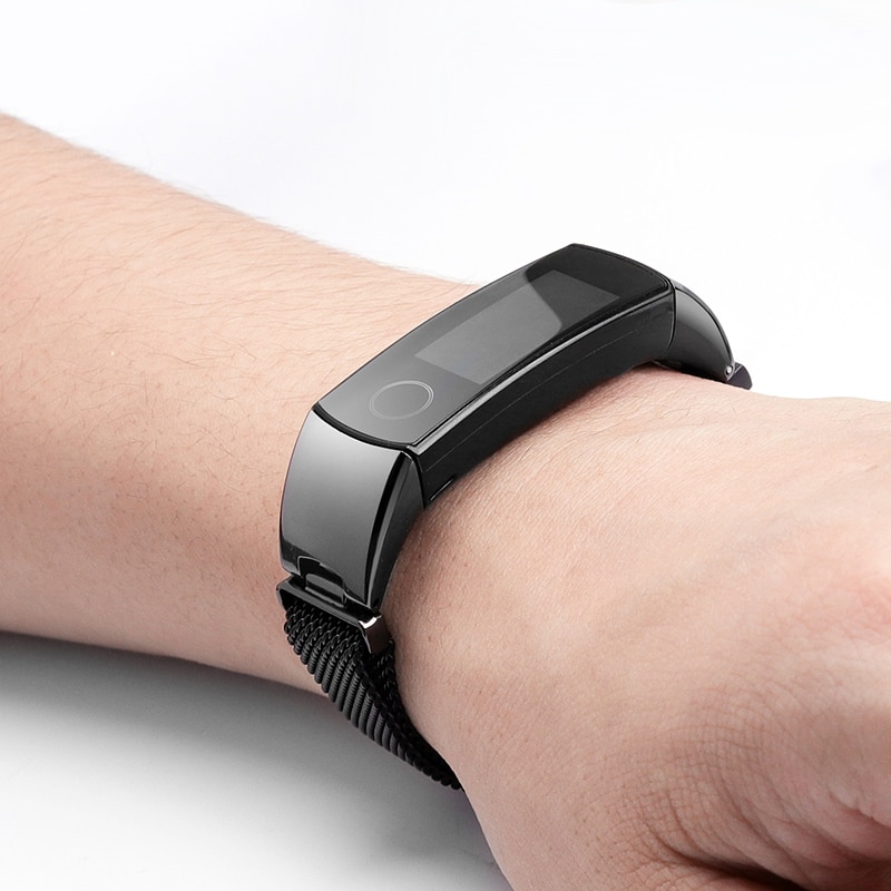 metal bracelet for huawei honor band 5 Milanese loop strap For HONOR band 4 Replacement strap Magnetic buckle adjustable size