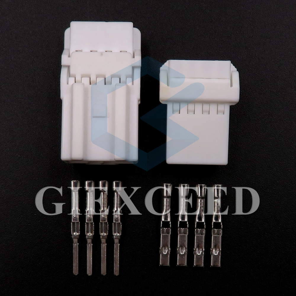 MG611275 Conjunto de 4 pines de CA, arnés de cables automotriz, Conector sin sellado con Terminal, enchufe de acoplamiento macho y hembra, MG621389, 2 juegos