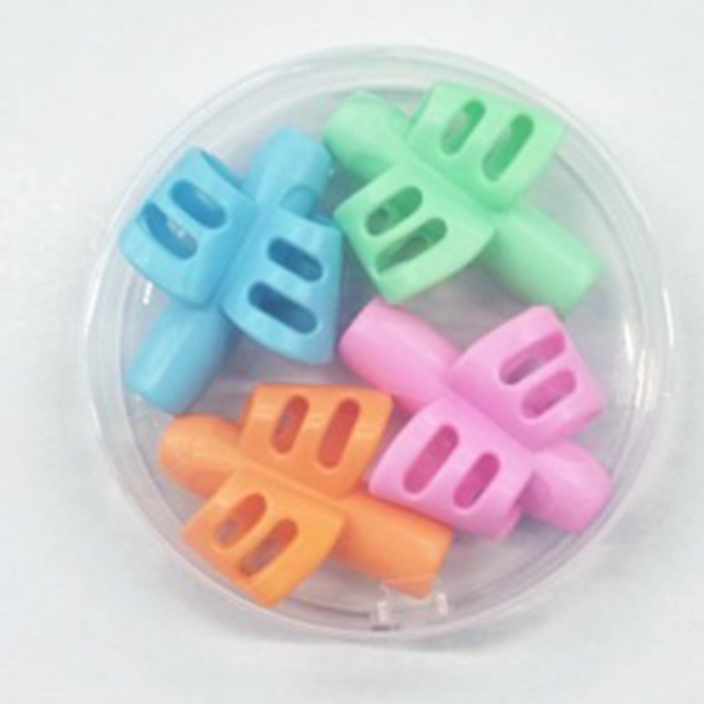 Silicone finger grip Primary school pupils with pen holder Stationery soft plastic writing posture corrector