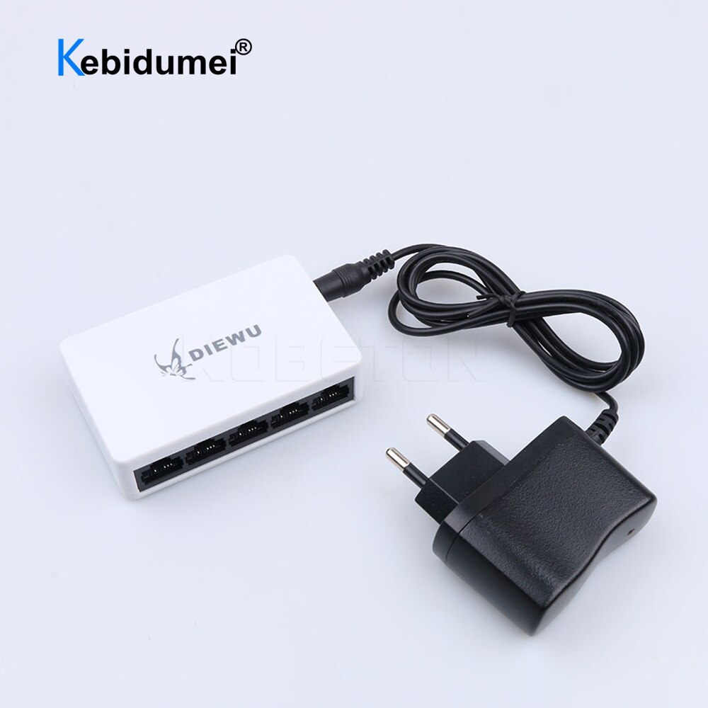5 Poorten 10/100Mbps Ethernet Network Switch Mini Snelle RJ45 Lan Hub Ethernet Netwerk Switcher Hoge Prestaties Voor desktop Pc