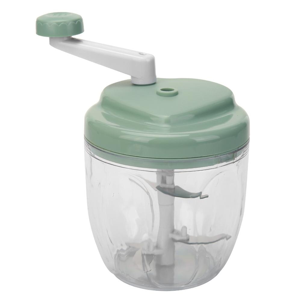 Multi-functional Manual Food Chopper Meat Mincer Kitchen Gadgets Food Processor Machine Vegetable Fruit Cutter Shredder Crusher: Green