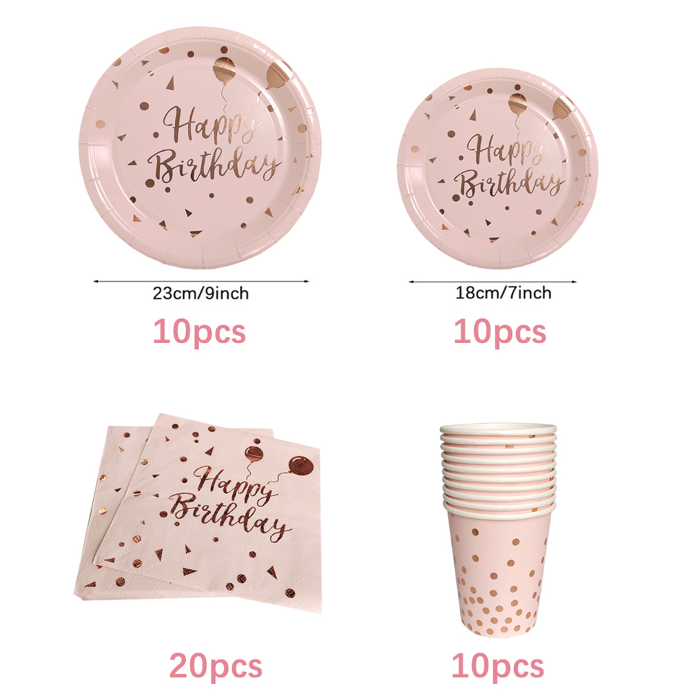 Verjaardag Wegwerp Servies Set Roze Rose Goud Witte Borden Kopjes Servetten Tafelkleed Meisje Verjaardagsfeestje Decoratie Baby Douche: Mintgroen