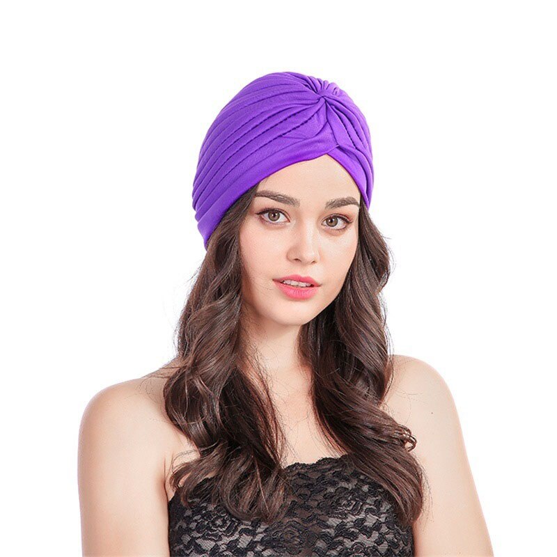 retro ensfarget tonet lue dame yoga sport hårbånd hijab varmt sjal dame foulard femme pannebånd hår bufanda mujer sjal