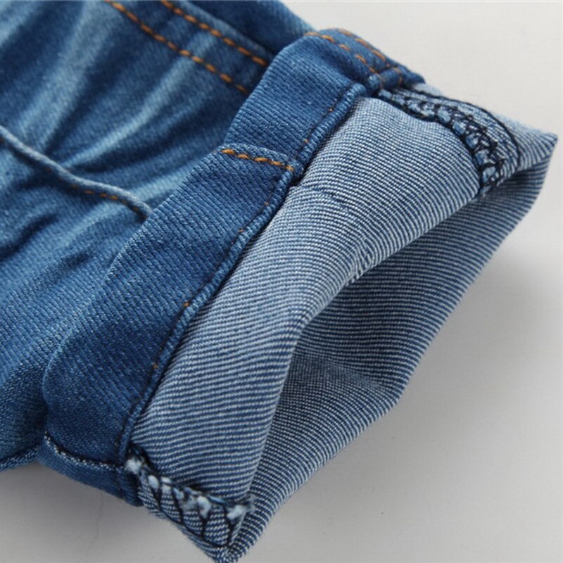 girls spring jeans children spring good casual pleated pencil jeans pants for girls 3-8 years !