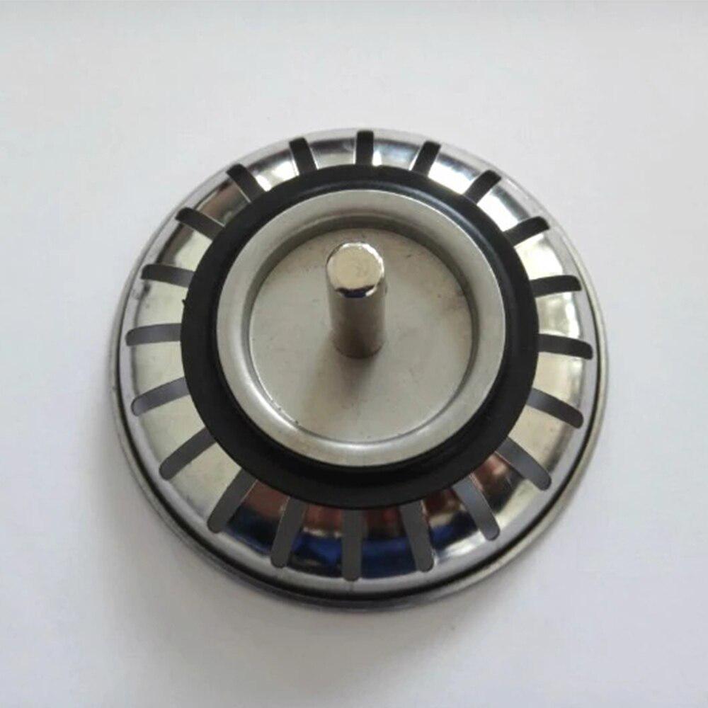 Stainless Steel Kitchen Sink Drain Mesh Stopper Basket Leach Strainer Waste Plug Kitchen Basin Sink Filter Anti-blocking Tool