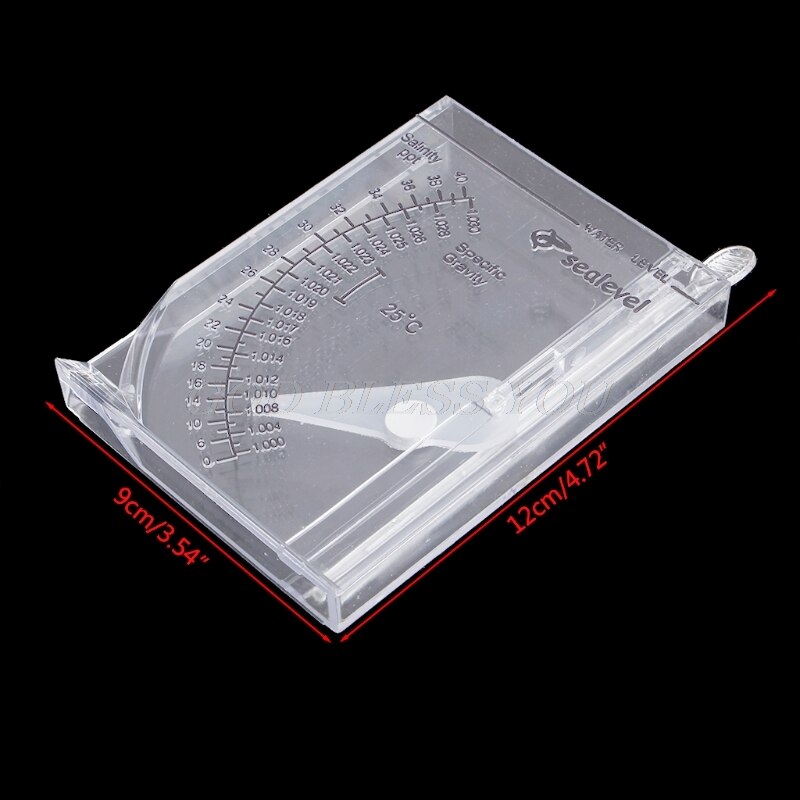 Marine Hydrometer Reef Fish Tank Aquarium Water Salinity Specific Gravity Test