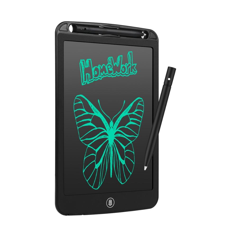 Portable 8.5/10/12 Inch LCD Writing Tablet Smart Electronic Notepad Drawing Graphics Handwriting Pad Board With Thick pen: 12inch black
