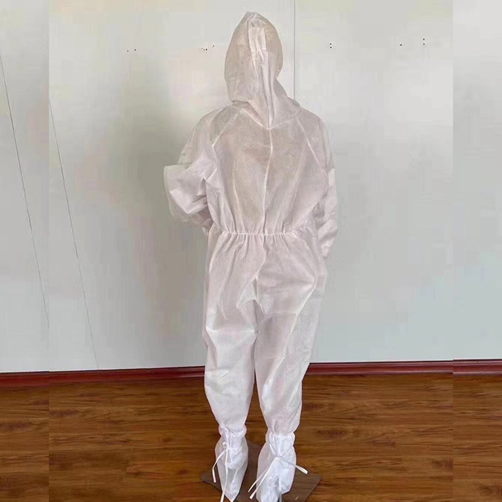 Isolatie Kleding/Beschermende Kleding Wegwerp Sms Witte Isolatie Kleding Stofdicht Antistatische Jumpsuit 1 Set