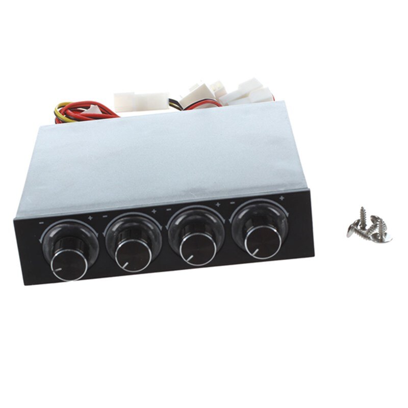 4 Channel 4 Pin Connector Blauwe Led Pc Fan Controller