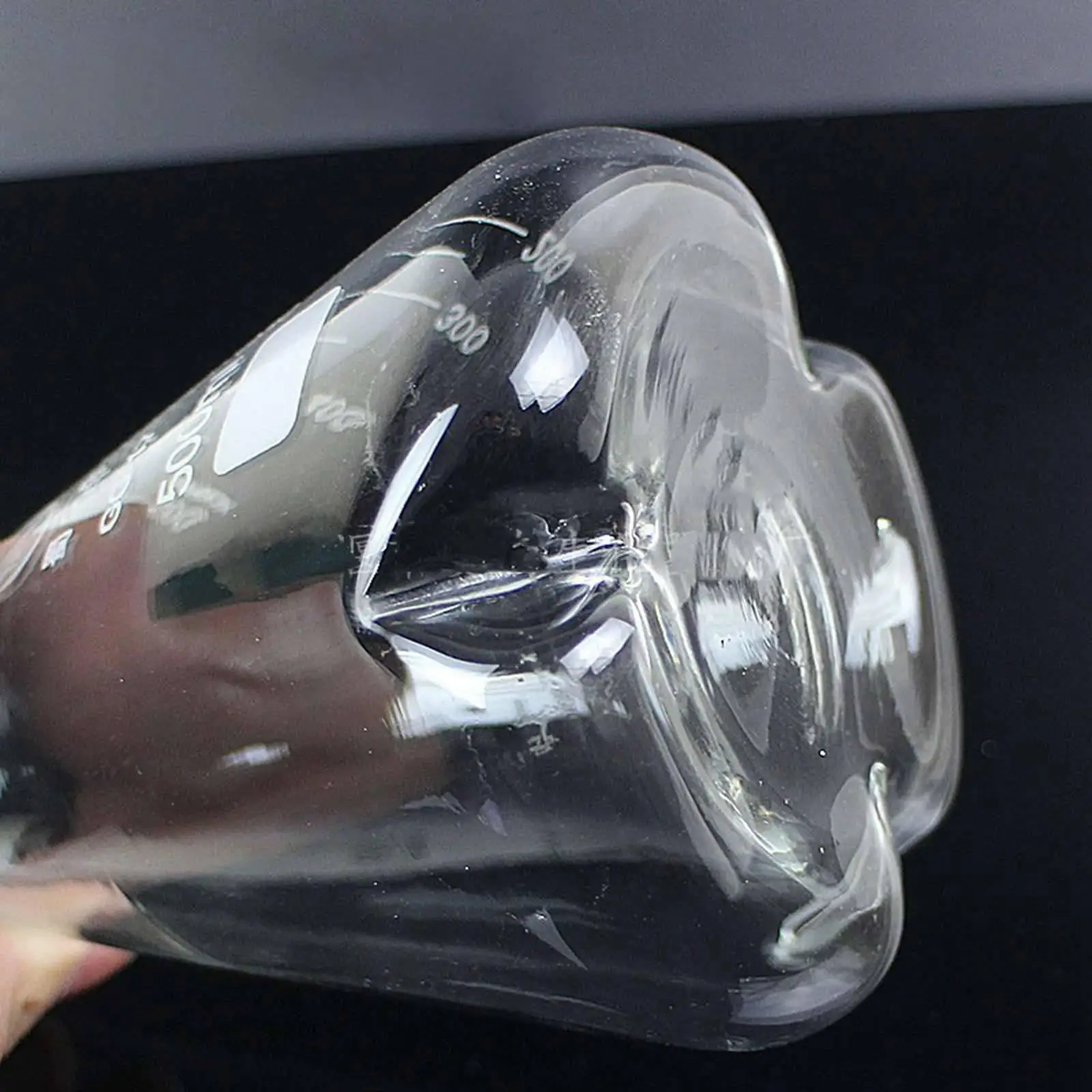 150ml 250ml 500ml 3 Thorns Borosilicate Glass Baffle Shake Conical Erlenmeye Flask Boro Glass Laboratory Ware