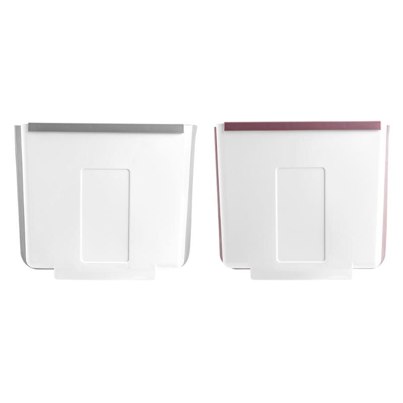 Folding Dustbin Kitchen Cabinet Door Hanging Dustbin Toilet Toilet Garbage Collection Hanging in Kitchen Door Cabinet Door