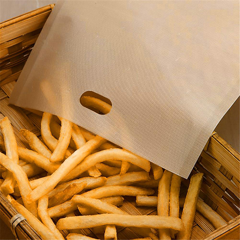 5 Pcs/set Toaster Bag Non Stick Bread Sandwich Bag Fiberglass Reusable Toast Microwave Heating Pastry Tools