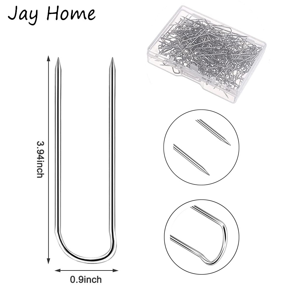 50 st sömnadsstift, quiltstift, raka stift, tygpositioneringsstift, rostfria u-stift, för tygsömnad, smyckestillverkning