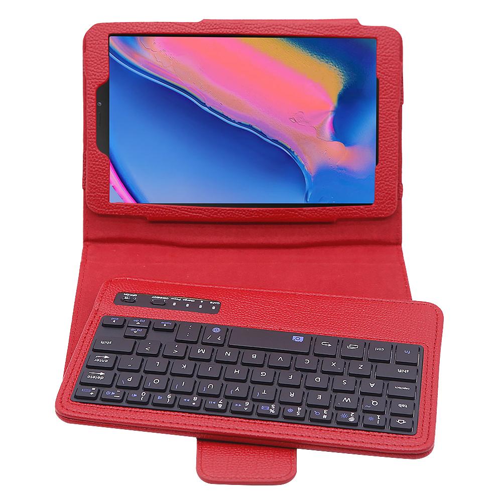 Clavier pour Samsung Galaxy Tab A 8.0 pouces SM-P200 Cas Litchi Modèle En Cuir Bluetooth Clavier pour Samsung Tab A