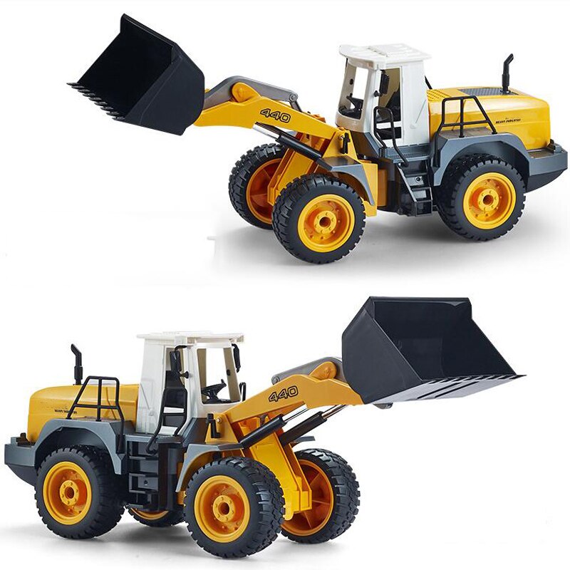 Simulation Power Bulldozer Wireless Remote Control Rechargeable Toy Multifunctional Engineering Vehicle Model Remote Control Toy