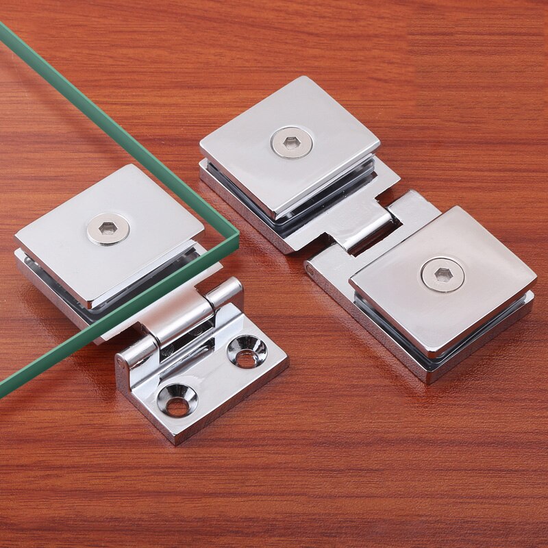 Single and Double Door Glass Hinges bedroom Hinge Bathroom Wine Cabinet Cabinet Clip Display Cabinet Cabinet Door Glass Hinge