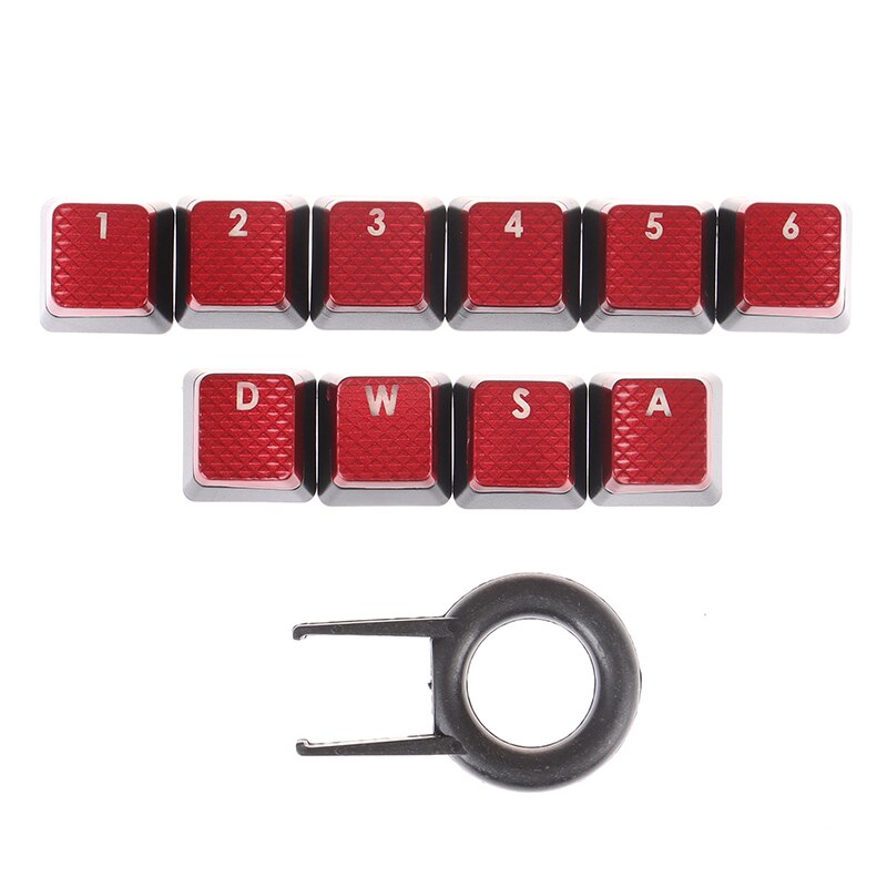 10Pcs/Pack Keycaps for Corsair K70 RGB K95 K90 K63 Mechanical Keyboard: Red