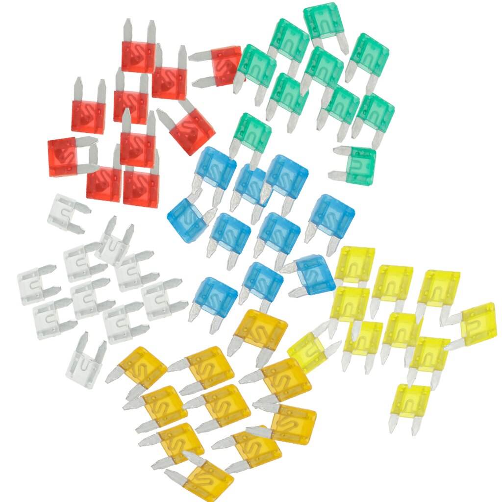 6pcs Car Safety Miniature Fuse Replacement Fuse For Vehicles
