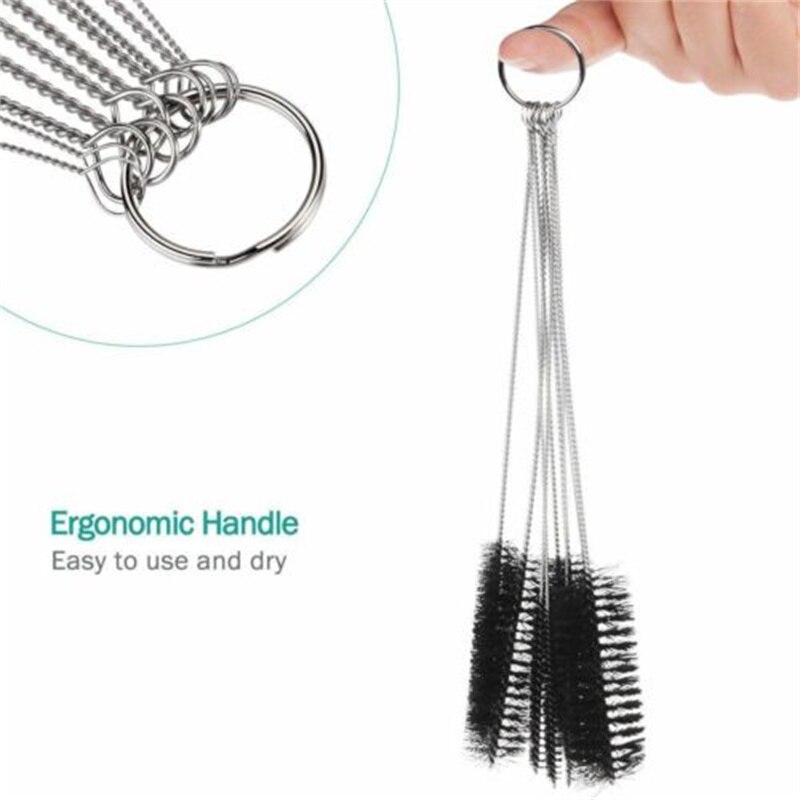 10 Teile/satz Baby Flasche Reiniger Pinsel Milch Flasche Sauber Liefert Haushalts Reinigung Nippel Flasche Pinsel Rohr Rohr Stroh Pinsel