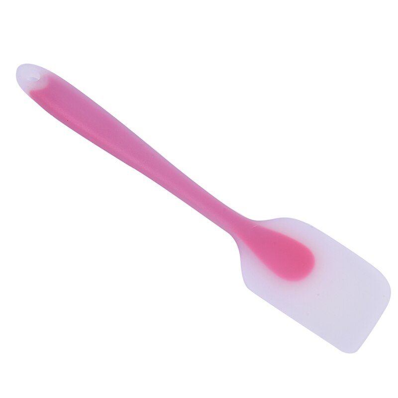 Spatule grattoir en silicone, outil de mélange de pâtisserie, caoutchouc antiadhésif résistant à la chaleur, gadget de cuisine, noyau en acier inoxydable: Rouge