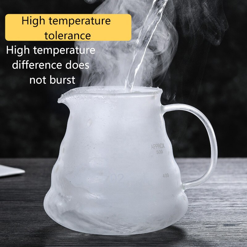 Coffee Drip Pot Heat Resistant Classic Glass Coffee Pot Maker Pour Over Coffeemaker 300/400ml/500ml