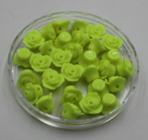 GHRQX Colorful roses loose beads DIY Beads Bracelet making 30 pcs