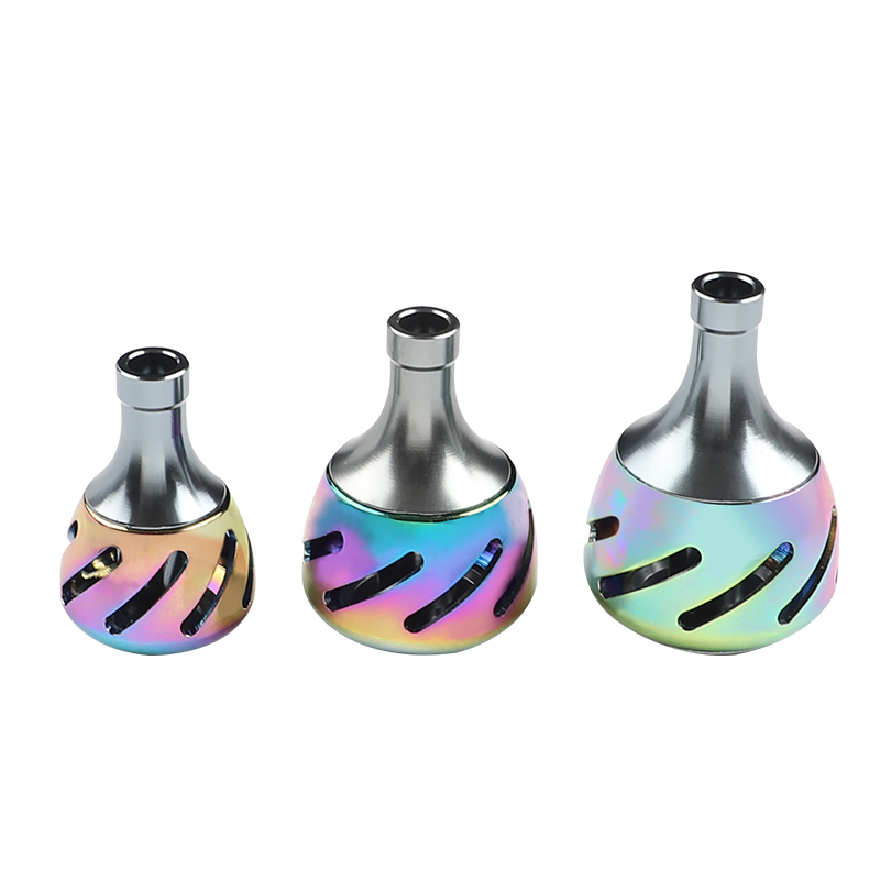 ROLLFISH 1PC Fishing Reel Handle Metal Knob Reel Rocker Arm Grip Ergonomics DIY Modification Fishing Equipment Tackles