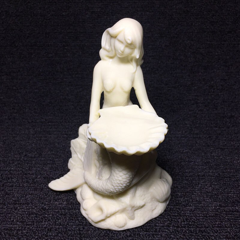 mermaid sculpture statue， Modern art sculpture European style home living room bedroom Cute decorative statue