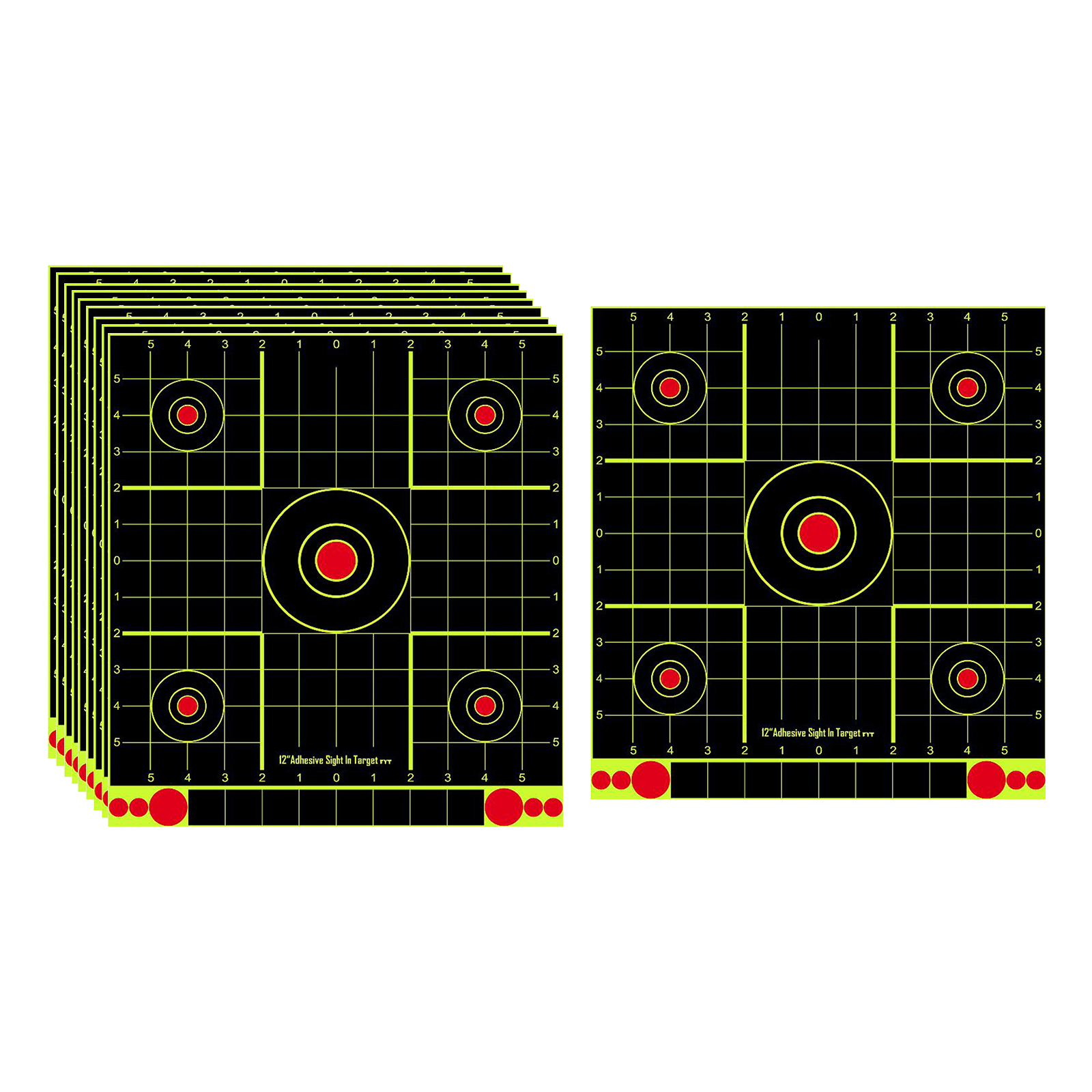 10pcs 12'' Shooting Paper Target Self-Adhesive Splatter Targets Supplies