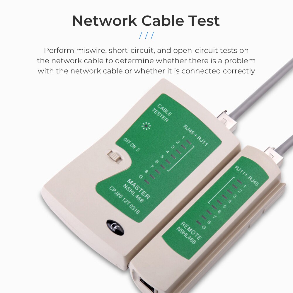Netzwerkkabeltester 468 rj45 rj11 lan-tester dual-use-kabeltester leitungsfinder testerkabel  rj45 netzwerkwerkzeug leitungsfinder