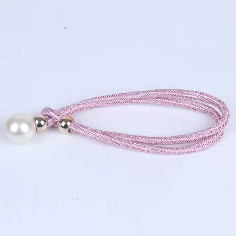 1Pair Curtain Tieback With White Pearl Holder Hook Buckle Clip Curtain Tieback Polyester Decorative Home Accessory: 02