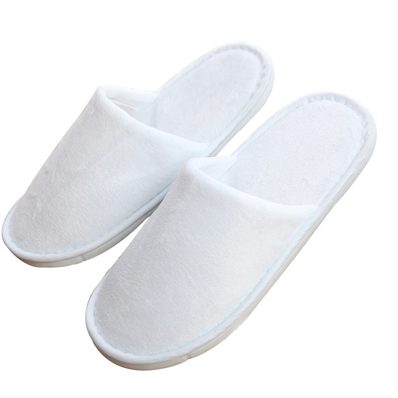 10 Pcs Children Hotel Guest Room Slippers Articles Disposable Kids Live With Family Tourism Baby Slipper White Shoes