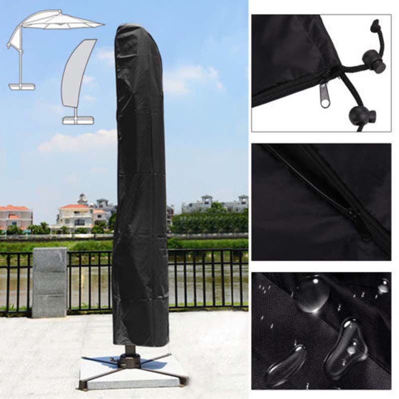 Garden Weatherproof Patio Cantilever Parasol Rain Cover Waterproof Oxford Cloth Outdoor Sunshade Umbrella