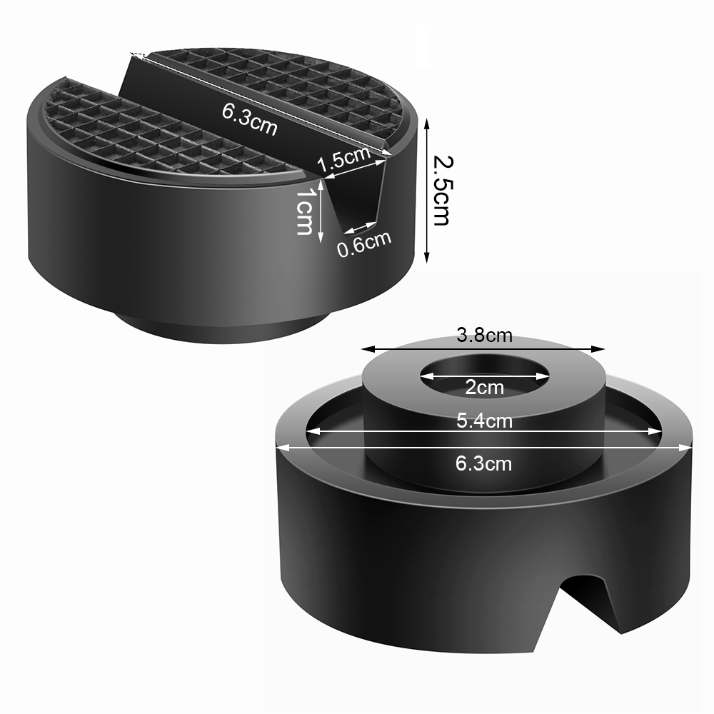 Universal Car Jack Rubber Pads Lift Jack Stand Pad Floor Slotted Car Jack Rubber Pad Frame Protector Adapter Jacking Tool: green